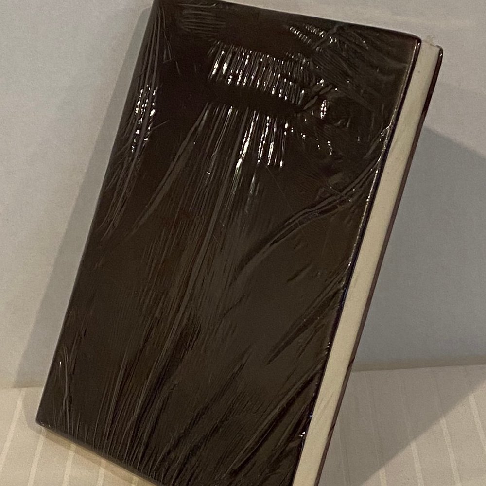 DKNY NYC Leather Bound Notebook-Black pages-Mahoghany Brown-Sketch-Journal-Notes